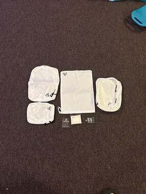 Well Traveled 4-Piece Compression Packing Cubes Set for Travel in White